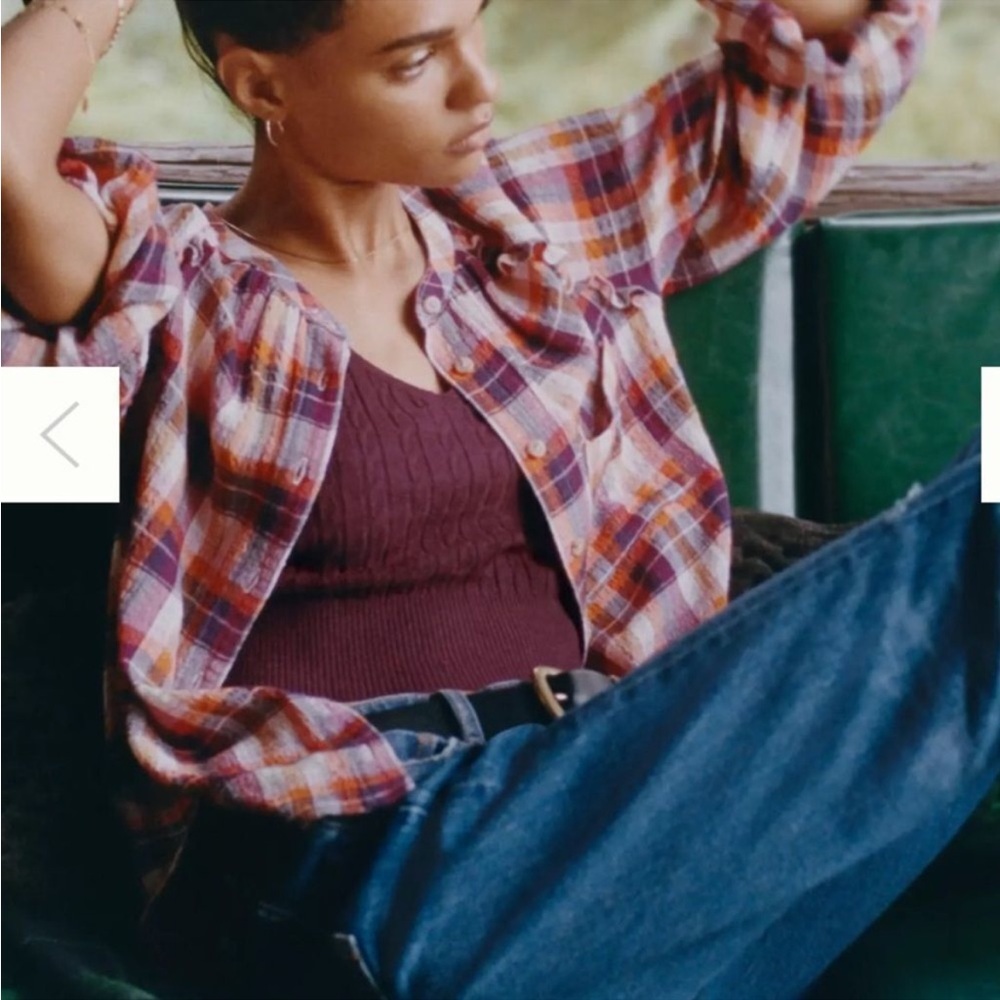 Pilcro plaid button up